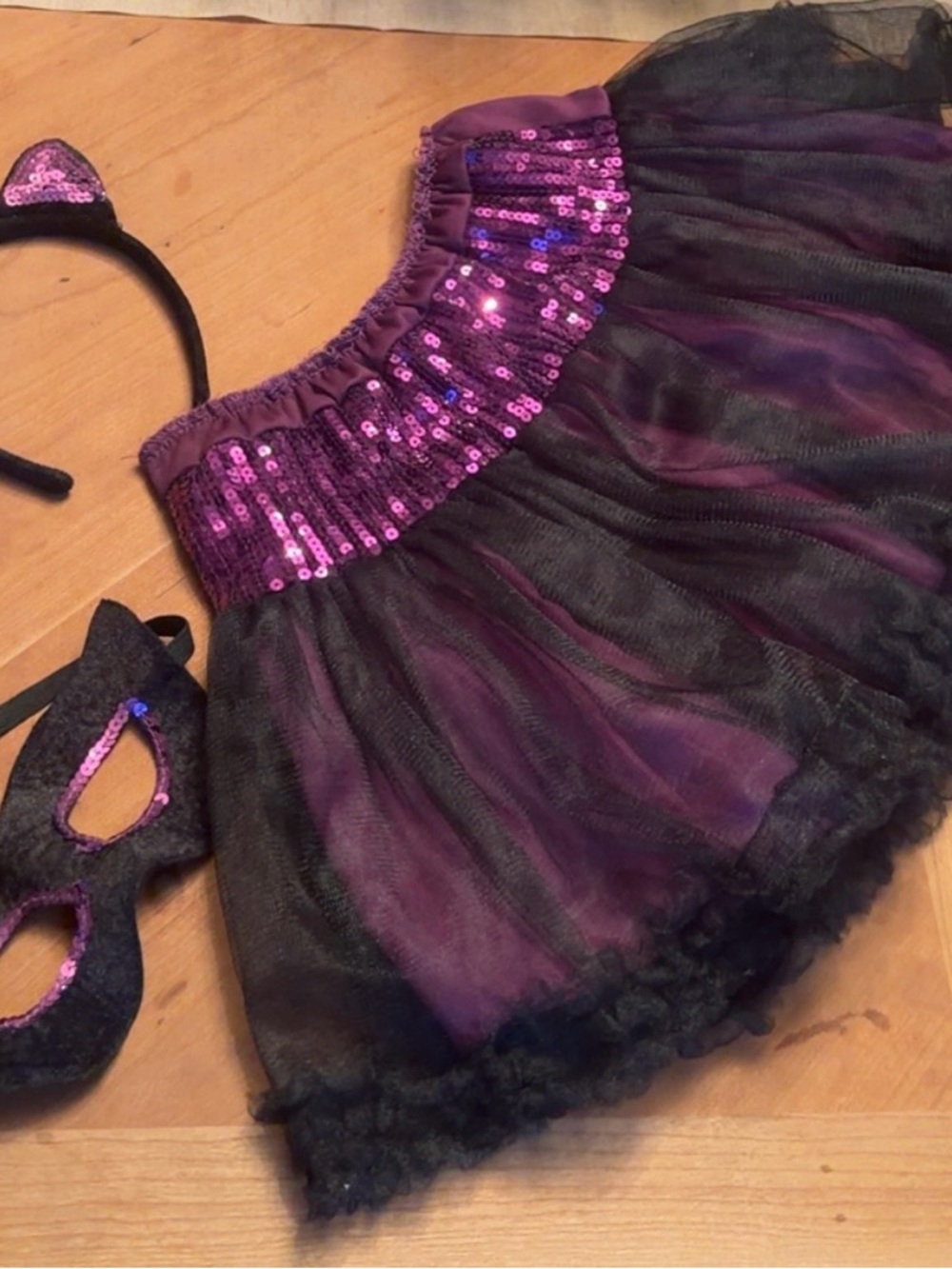 Purple Sequin Tutu Costume Skirt for Kids